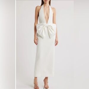 NEW Sonya Moda Annique Bow Plunge Cocktail Dress, XL